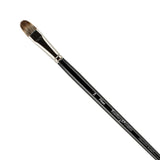 Creative Mark Artist Hamburg Premier Long Handle Paintbrush - Professional Quality Synthetic Blend Mongoose Hair Mimic - for Oil