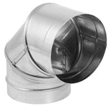 M&G DuraVent 6DBKE90SS 6 Inner Diameter DuraBlack Stove Pipe Single Wall 90, Stainless Steel, Metal