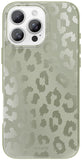 SCORPIFY for iPhone 16 Pro Case [Compatible with MagSafe] with Matte Moss Leopard Cheetah Print Design, Cute Magnetic Phone Cove
