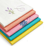 Matty Fabric for Embroidery & Cross Stitch, 5 Pcs (16 x 20 cm) Multicolor Needlework Cloth Ideal for Beginners, Hoop Art, Kn