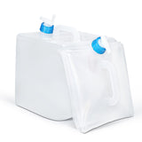 UMETASS 2 Pack 1.4 Gallon Collapsible Water Container with Storage Bags, Foldable Cube Water Jugs Portable Water Storage for Out