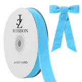 JaoZuyard Blue Velvet Ribbon 5/8 X 10 Yards Velvet Ribbon Light Blue for Gift Wrapping Christmas Valentines Halloween Decoration