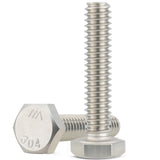 VGBUY 38Pcs 5/16-18 x 5/8 Hex Head Screws Bolts,304 Stainless Steel 18-8,Fully Threaded,External Hex Drive,Mounting Chair,Rail,P