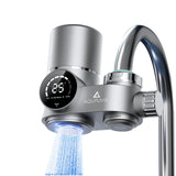Aqupuvir Water Filter for Sink Faucet, Lead-Reducing Filter, Dual Head Design with Temperature Display ?, 300 Gallons Long-Lasti