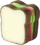 1Pc Multifunction Scrub Sponges, Toast Shape DishWashing, Magical Deep Cleaning Thickened Scrubber, Cute Sandwich Sponge, Pots 