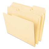 Universal UNV16420 Deluxe Heavyweight 1/3Cut Tab Assorted File Folders Legal Size, Manila (50/Pack)