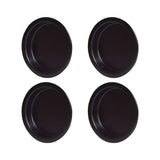 4PCS Black Closet Door Finger Pull 1-3/4, Cupboard Pull Out, Easy Snap-in Circular Sliding Door Pull, No Nails Needed, Perfect f