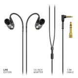 ADVANCED SOUND GROUP ADV. Model 2 Live Edition / 3.5 mm Jack Phones/Laptops Sweatproof, Running, Workout Gym Wired in-Ear Headph