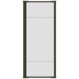 Brisa Single Brown Retractable Screen Door with EZ-Glide System and Secure Locking Latch Handle, Fits 96-in to 97-in Tall x 32-i