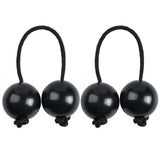 2Pcs Asalato Shakers, Kashaka Rhythmic Ball African Musical Instrument Aslatua Shakers, Black