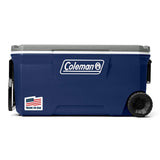 Coleman Classic Series Insulated Portable Rolling Cooler with Wheels, Leak-Resistant Outdoor Hard Cooler Keeps Ice up to 5 Days,