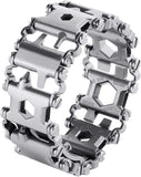 SINGEAR Stainless Tool Bracelet Compatible for LEATHERMAN TREAD, 29 in 1 Survival Hiking Camping Travel Friendly Multitools Wear