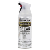 RustOleum 302151 Universal All Surface Clear Topcoat Spray, 11 oz, Dead Flat Clear