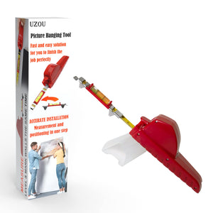 All-in-One Picture Hanging Tool, Picture Hanger, Picture Frame Level Ruler, Portable Picture Leveling and Hanging Tool, Perfect 