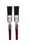 Crex Popular 1 Inch 100% Brownish Bristle Painting Brush For Oil, Enamel, Watercolor Paint, And Canvas Painting. (Set Of 2 Pcs) 