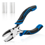 SPEEDWOX 5.5 Inches Nylon Nose Pliers Double Nylon Flat Jaw Pliers Carbon Steel Jewelry DIY Tools Jewelry Making Supplies for Gr