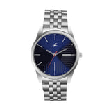 Fastrack Analog Blue Dial Men'S Stainless Steel Casual Watch/Nt3277Sm02