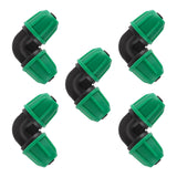 1/4 inch Drip Irrigation Fittings, Lock Barbed Elbow for in. tubing; Tubing Outside Diameter (OD) is 0.250 in., Internal Diamet