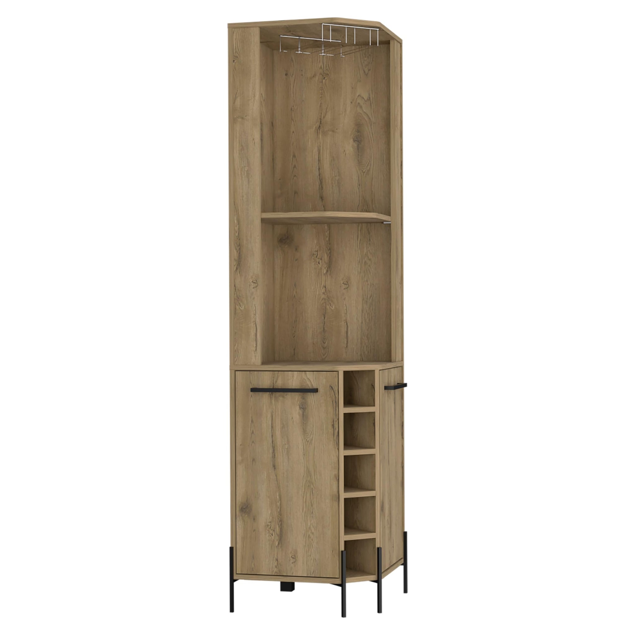 Hans Corner Bar Cabinet -Living Room -Macadamia