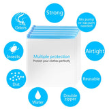 10Pack Travel Space Saver Bags (4 x S, 3 x L, 3 xL), Reusable KFYM Vacuum Travel Storage Bag, Saves 75% of Storage Space, Roll-U