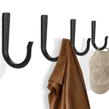 XHIPY Wall Hooks for Hanging Coat/Towel - 50LB Screw in Metal Hanger Wall Mount, for Outdoor, Closet, Door, Bathrooms, for Backp
