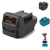YUHDWRE for Makiita 18V Battery Adapter, Adaptor Convert for Makiita 18V LXT Battery to for Milwaukee 18V Power Tools (Bare Conv