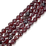 1 Strand Adabele Natural Garnet Dark Red Gemstone Loose Beads 5mm to 8mm Free Form Oval Tumbled Pebble Gem Stone Spacer 15 inch 