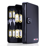 KeyGuard SL9122 Key Cabinet, 122 Hook, Black Finish