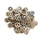 Enakshi 50 Pieces Hollow Round Wood Chip Slices Christmas Embellishments Diy Craft|Crafts | Scrapbooking & Paper Crafts | Scrapb