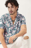 Lookmark Men'S Cotton Blend Multi Color Stitched Printed Half Sleeve Shirt(Shirt 61-Xxl)