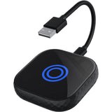 Dilxyuy Mini Wireless CarPlay & Android Auto Adapter, 5G WiFi, Auto Connect, Compatible with 2016+ Cars (except BMW, Tesla), Bla