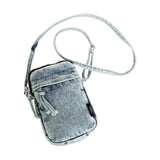 Zoomella Denim Crossbody Bag Gift Daily Use Stylish Phone Bags For Women Travel Girls Light Blue