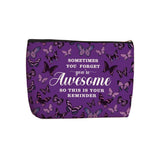 Wenboco Inspirational Purple Gifts for Women Purple Accessories Purple Stuff Butterfly Gifts Makeup Bag Birthday Christmas Gifts