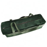 Ecomistiq Stitched Seams Zippered Canvas Storage Bag Cylindrical Shape Padded Carry Bag For, Green, 1102020Cm
