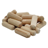 Wolfcraft 2964405 3/8 in (10 mm) x 1 1/2 in (38 mm) Fluted Beechwood Dowel Pin, 27Pack