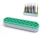 SGIBYN Silicone Crochet Hooks Holder, Crochet Hooks Organizer, Makeup Brushes Organizer, Silicone Pen Holder, Crochet Stuff Stor