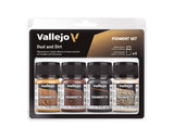 Vallejo - Pigment FX Dust & Dirt Effect | Wide Range of Effects Caused by the Climate and Geographic Conditions | Contains 4 Bot