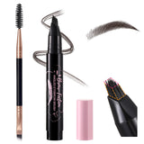 Liquid Microblading Eyebrow Pencils for Women-Waterproof, Quick-Drying, Eye Brow Pen with Angled Brush, Brow-Fection Natural Hai