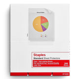 Top Loading 2.4 Mil Clear Sheet Protectors, 200 Count.