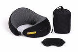 Orkatravel Starc U Neck Memory Foam Pillow,3 Adjustable Neck Buttons With Supersoft Fabric, Travel U Neck Pillow Combo With Prem