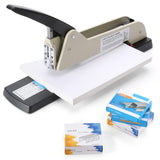 Frifreego Long Reach Stapler, Heavy Duty Long Arm Stapler, 200 Sheets Capacity, 4000 Staples Gift, 9.84Adjustable Stapling D