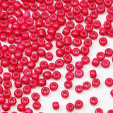 Tibaoffy Rose Beads Size 8/0 Crafts Glass Seed Beads 3mm for Jewelry Making (Total About 100g About 3600pcs)