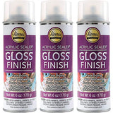 Aleenes Spray 6 oz. 3 Pack Acrylic Sealer, ClearGloss 3 Count