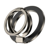 Magnetic Phone Ring Holder for MagSafe Dual-Side Magnetics, Removable Magsafe Phone Grip with Kickstand for Samsung Galaxy S25 S