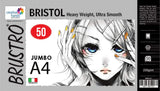 Brustro Bristol 250 Gsm Jumbo - A4 (50 Sheets)