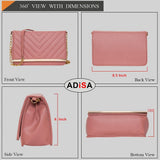 Adisa Sl5022 Women Girls Party Sling Bag (Pink),Pink,,B07XC8PX4K