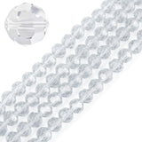 500pcs Czech Faceted Round Crystal Glass Beads 4mm Small Tiny Spacers Bulk Crystal Clear