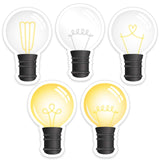 Outus 45 Pcs Light Bulb Cutouts Back to School Decorations Bulb Bulletin Board Cutouts Science Classroom Decor Bright Industrial