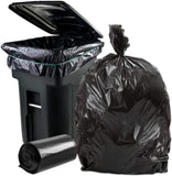 Plasticplace 95-96 Gallon Garbage Can Liners Heavy Duty 1.5 Mil Black Trash Bags Tear-Resistant Outdoor Garbage Bags for Rollawa
