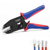 Amliber Wire Crimping Tool for Non-Insulated Terminal, AWG 22-6 Ratchet Wire Crimper Tool, Crimping Pliers for Non-Insulated Wir